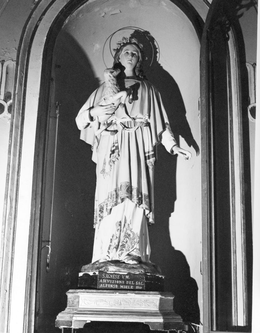 Sant'Agnese (statua) - bottega campana (inizio sec. XX)