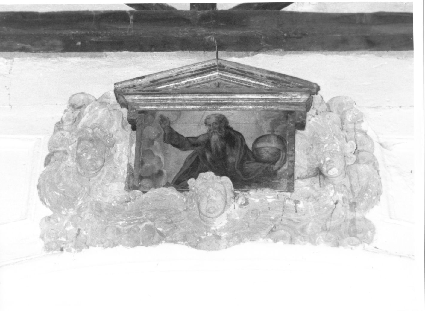 Dio Padre benedicente (dipinto) - ambito Italia meridionale (secc. XVI/ XVII)