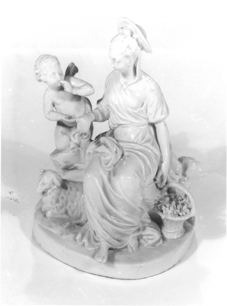 gruppo scultoreo - manifattura di Capodimonte (fine/inizio secc. XVIII/ XIX)