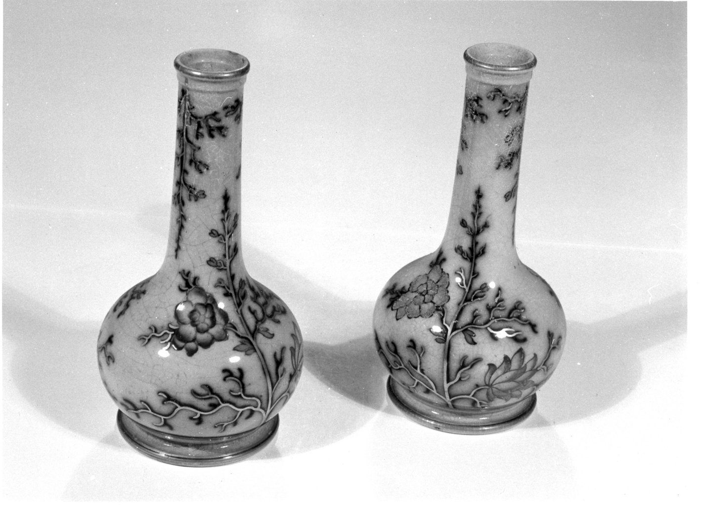 vaso, coppia - manifattura campana (inizio sec. XX)