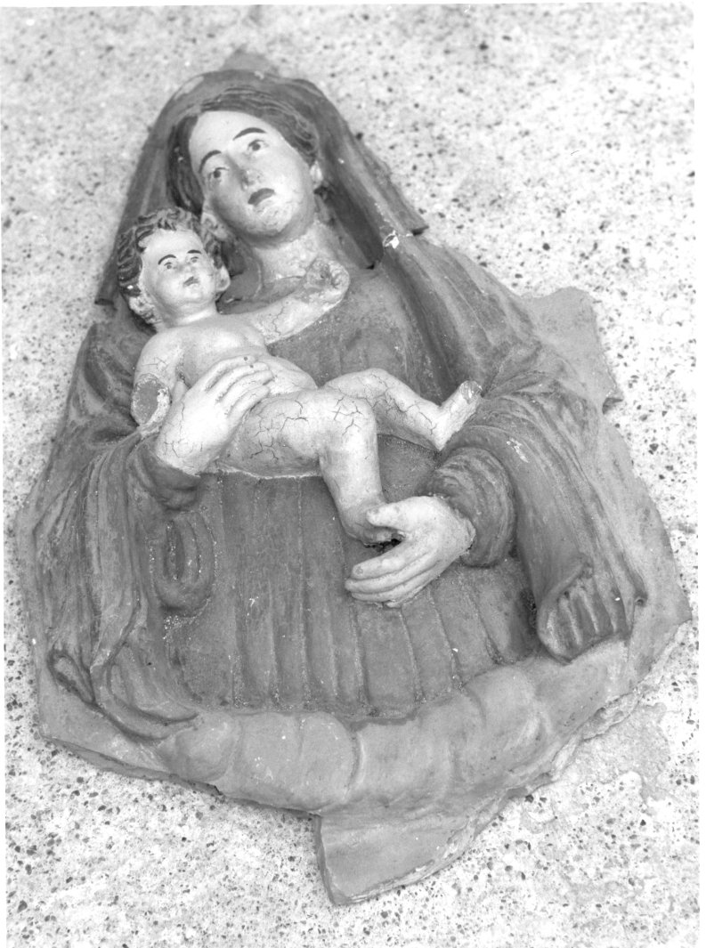 Madonna con Bambino (rilievo) - bottega campana (sec. XIX)