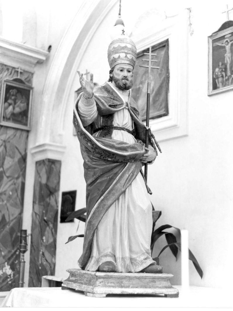 San Pietro come primo vescovo di Roma (statua) - bottega campana (sec. XVIII)