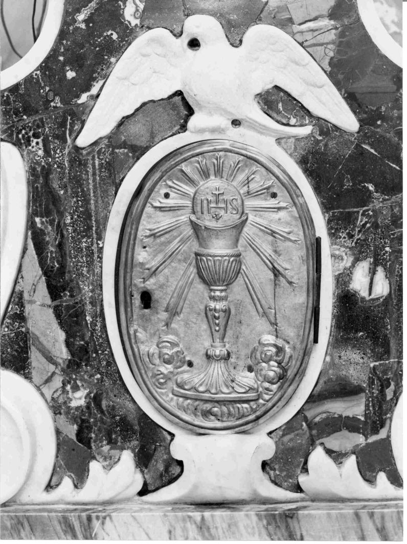sportello di tabernacolo, elemento d'insieme - bottega napoletana (fine sec. XIX)