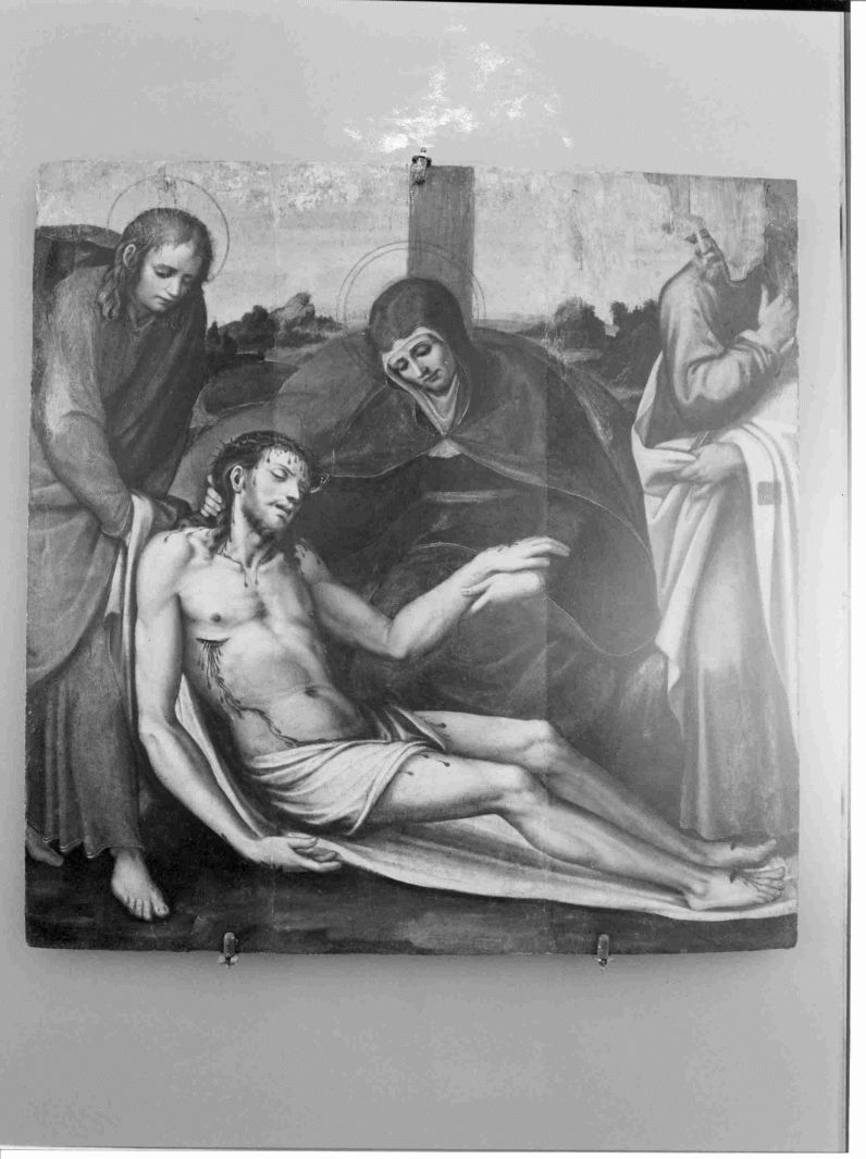 compianto sul Cristo morto (dipinto) - ambito napoletano (sec. XVI)