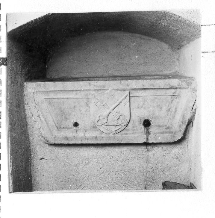 lavabo, opera isolata - bottega campana (sec. XVIII)