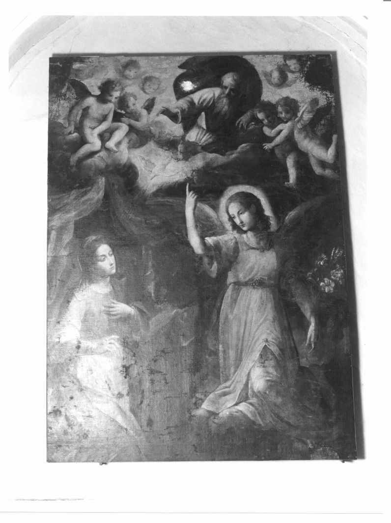 Annunciazione (dipinto, opera isolata) - ambito napoletano (sec. XVII)