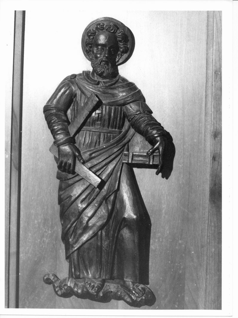 San Tommaso (rilievo, elemento d'insieme) di Consulmagno Girolamo (attribuito) (prima metà sec. XVII)