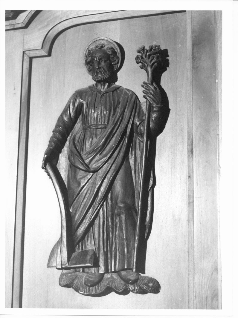 San Giuseppe (rilievo, elemento d'insieme) di Consulmagno Girolamo (attribuito) (prima metà sec. XVII)