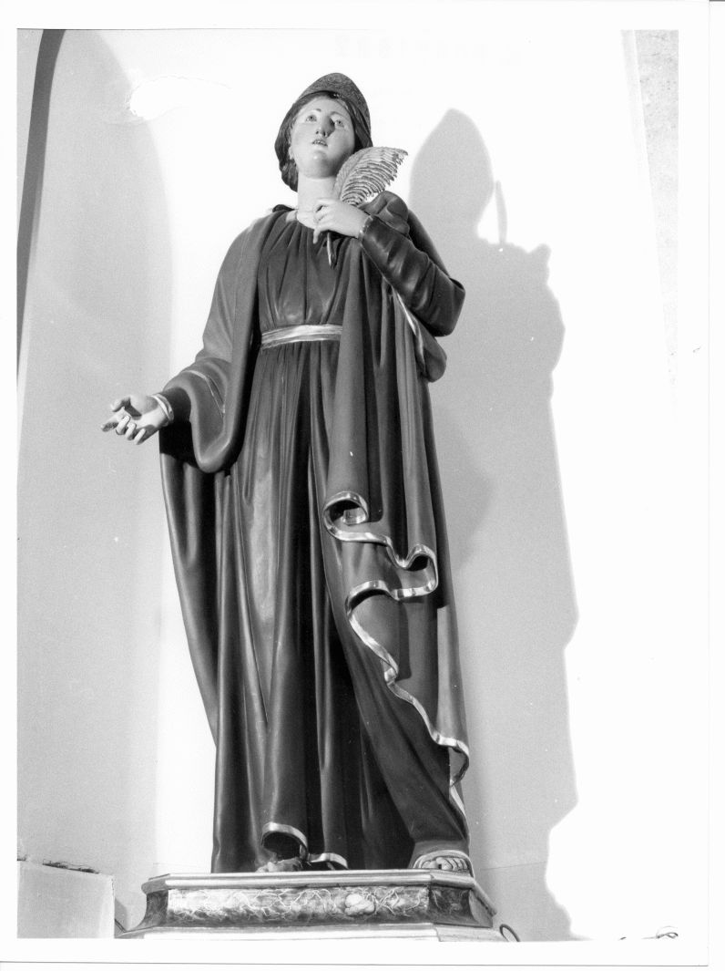 Santa Lucia (statua, opera isolata) - bottega campana (seconda metà sec. XIX)