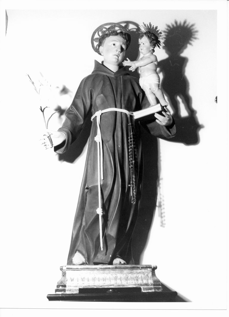 Sant'Antonio da Padova (statua, opera isolata) - bottega napoletana (seconda metà sec. XVIII)