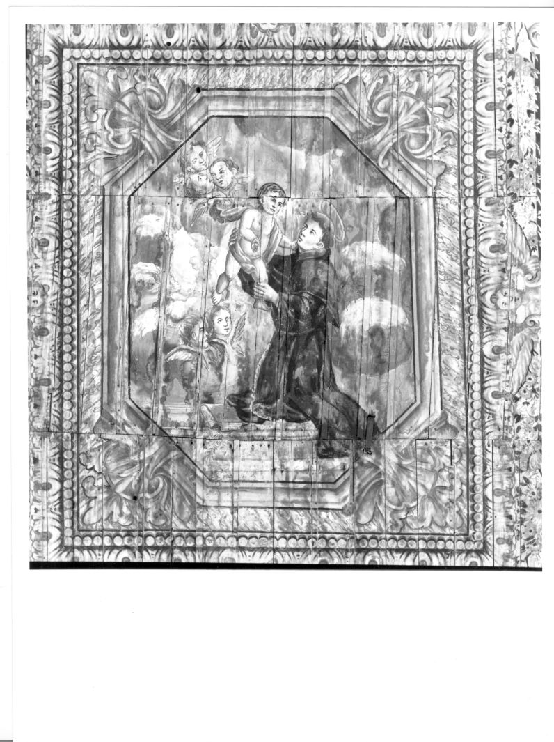apparizione di Gesù Bambino a Sant'Antonio da Padova (dipinto, elemento d'insieme) di De Martino Francesco (sec. XVIII)