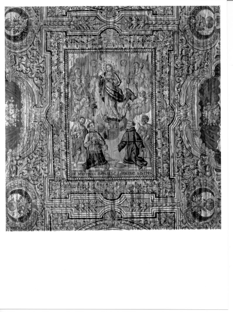 Madonna Immacolata e Santi (dipinto, elemento d'insieme) di De Martino Francesco (sec. XVIII)