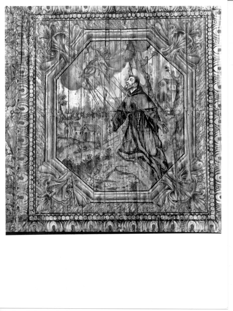 San Francesco d'Assisi riceve le stimmate (dipinto, elemento d'insieme) di De Martino Francesco (sec. XVIII)
