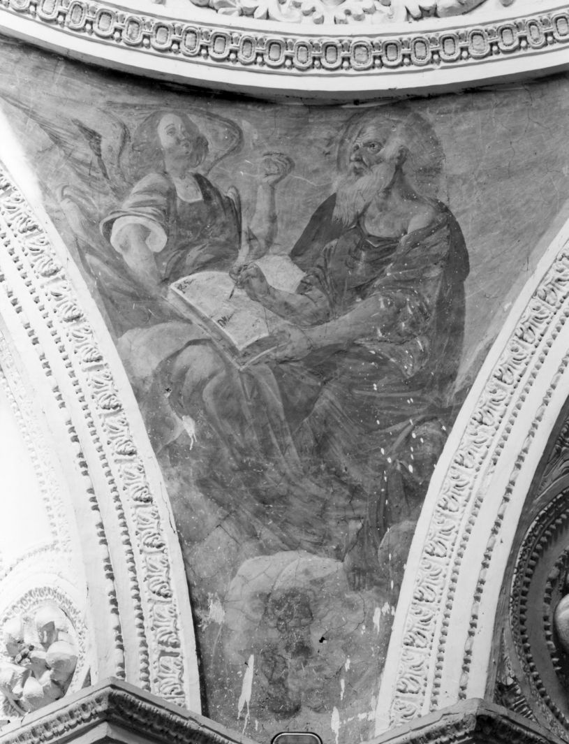 San Matteo e l'angelo (dipinto, elemento d'insieme) - ambito cilentano (sec. XVIII)