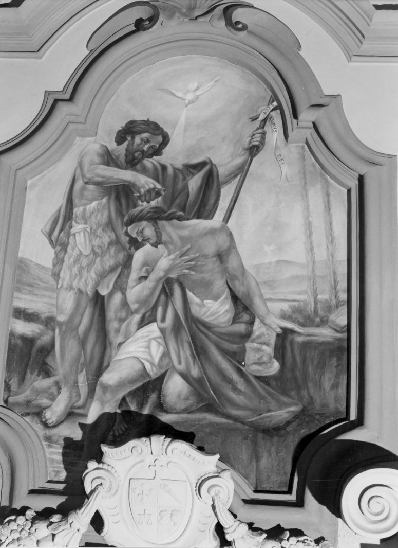 battesimo di Cristo (dipinto) di Formisano Vito (attribuito) (seconda metà sec. XX)