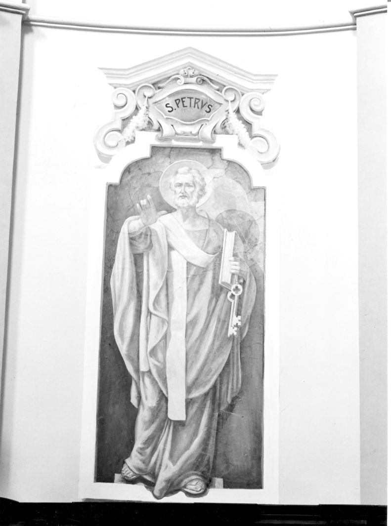 San Pietro Apostolo (dipinto, frammento) di Formisano Vito (attribuito) (seconda metà sec. XX)