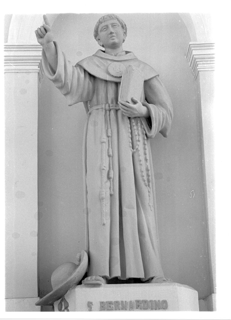 San Bernardino da Siena (statua) - bottega campana (inizio sec. XX)