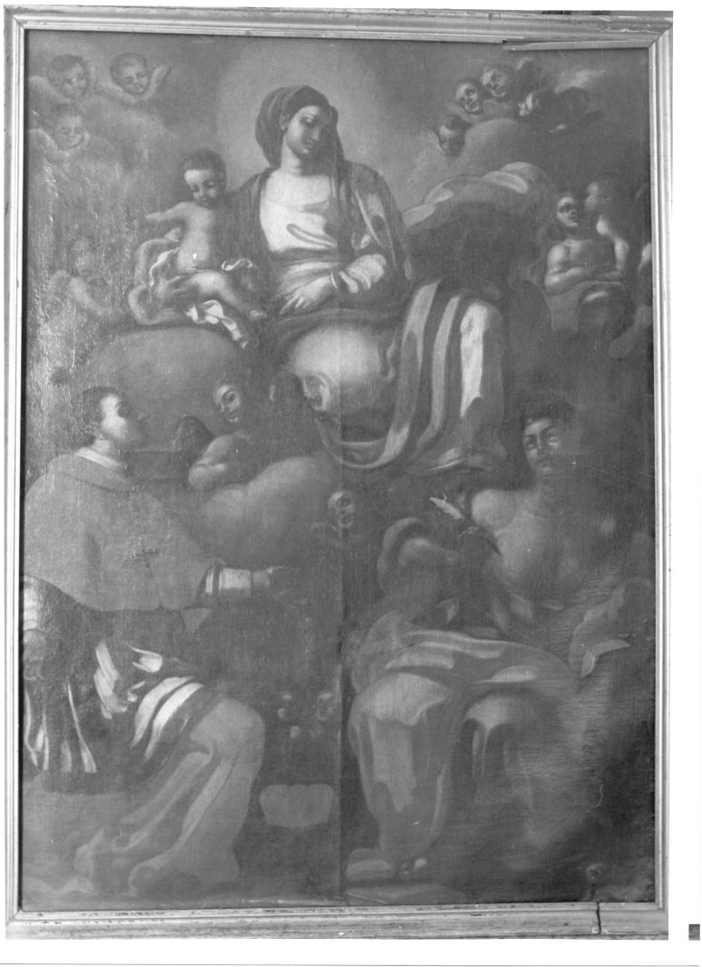 Madonna con Bambino e Santi (dipinto) - ambito campano (inizio sec. XVIII)