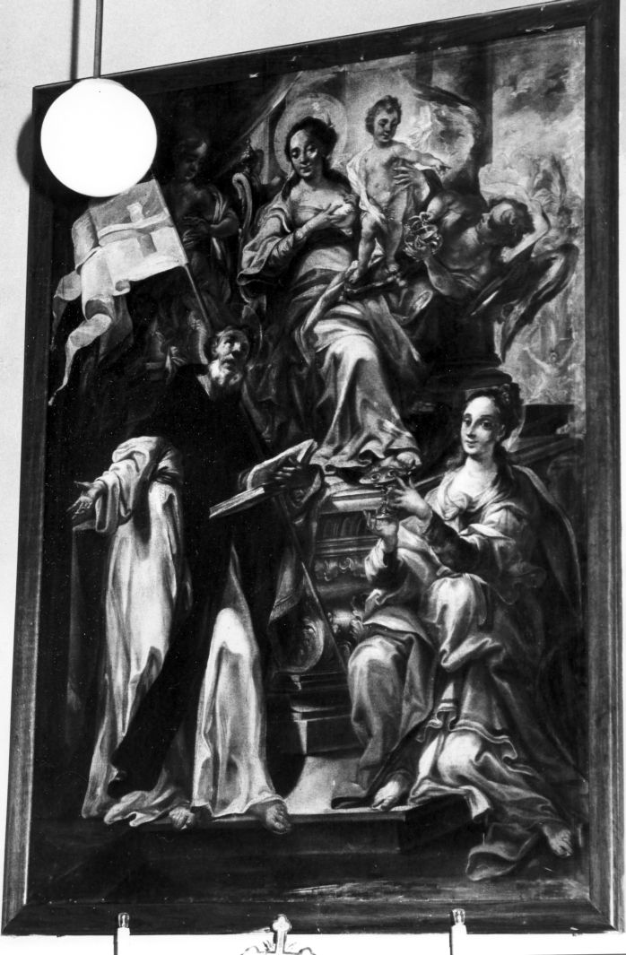 Madonna del Latte (dipinto) di Solimena Angelo (cerchia) (inizio sec. XVIII)