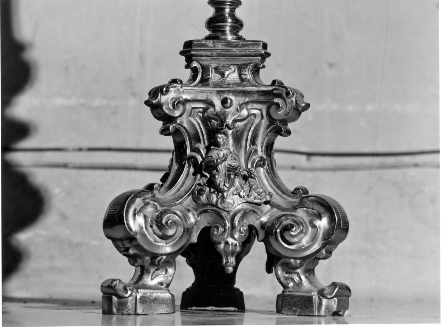San Domenico (candelabro, serie) - bottega campana (sec. XVIII)
