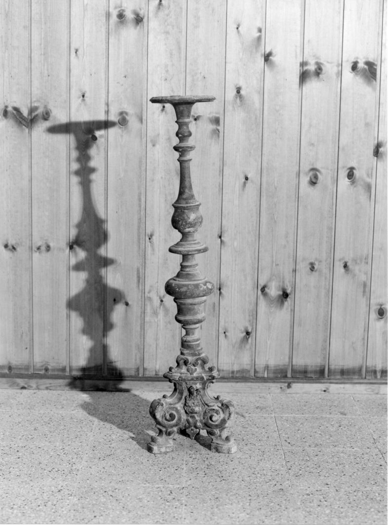 candelabro, serie - bottega campana (primo quarto sec. XVIII)
