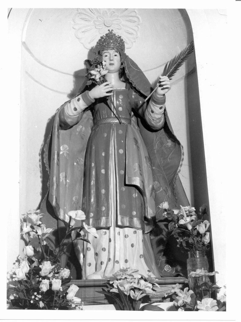 Santa martire (statua, opera isolata) - bottega campana (metà sec. XIX)