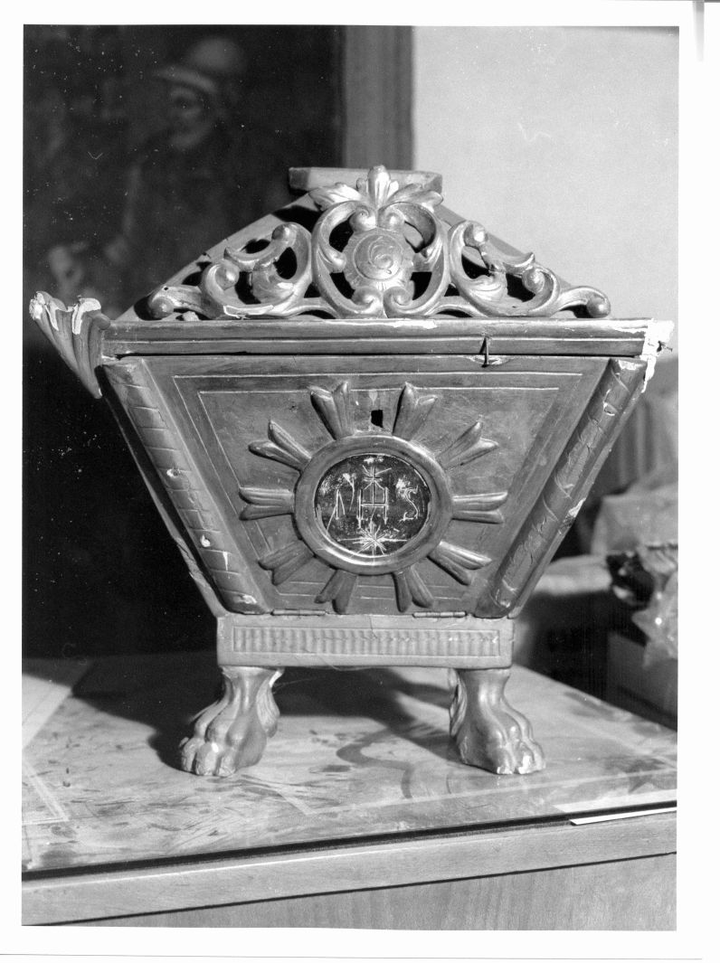 tabernacolo portatile, opera isolata - bottega campana (inizio sec. XIX)