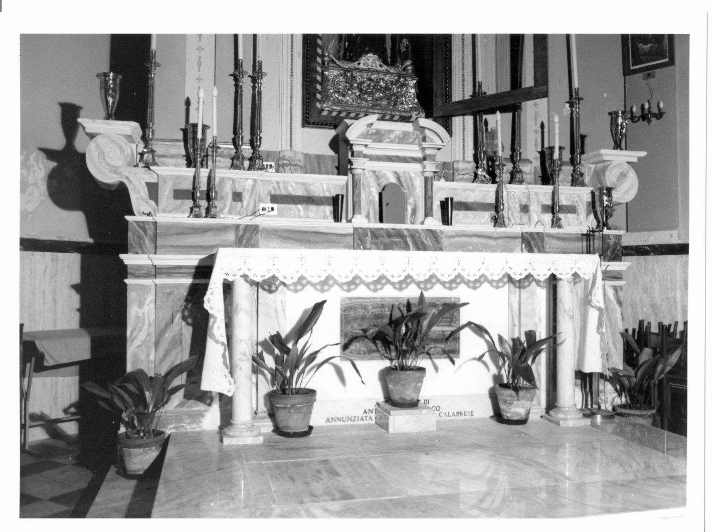 altare maggiore, opera isolata - bottega campana (inizio sec. XIX)
