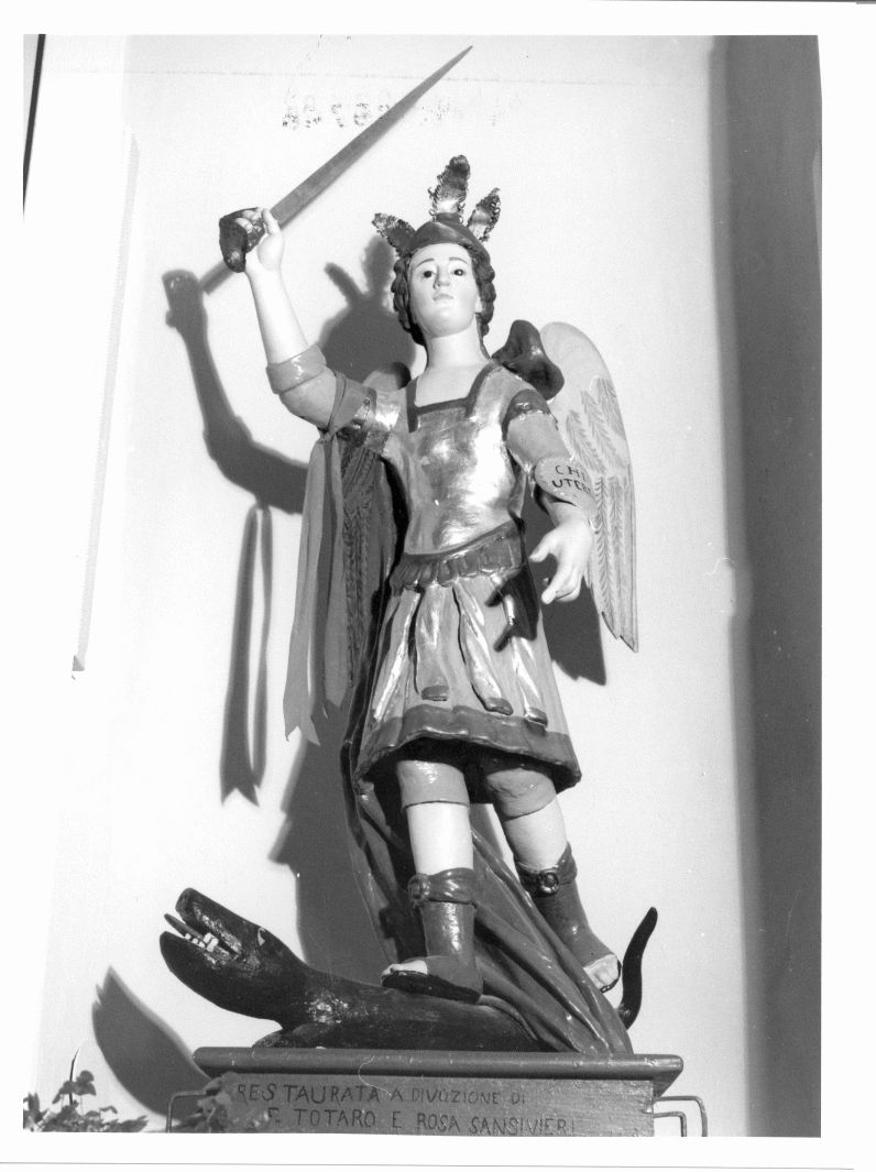 San Michele Arcangelo (statua, opera isolata) - bottega campana (seconda metà sec. XVIII)