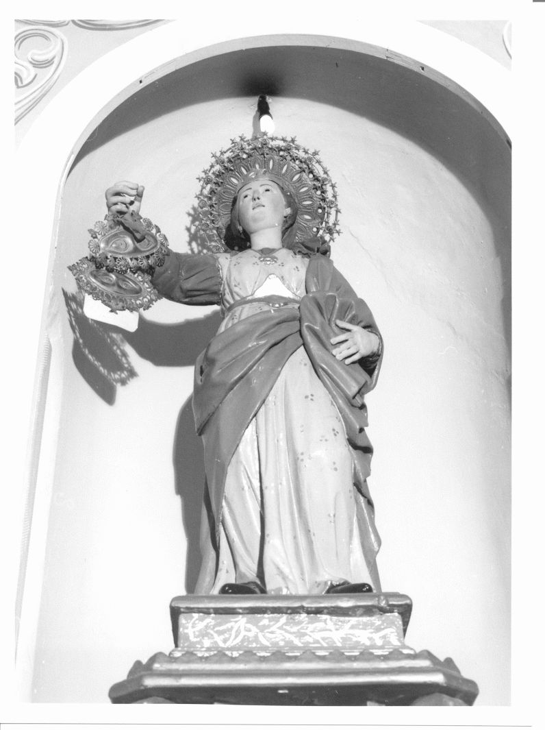Santa Lucia (statua, opera isolata) - bottega campana (prima metà sec. XVIII)