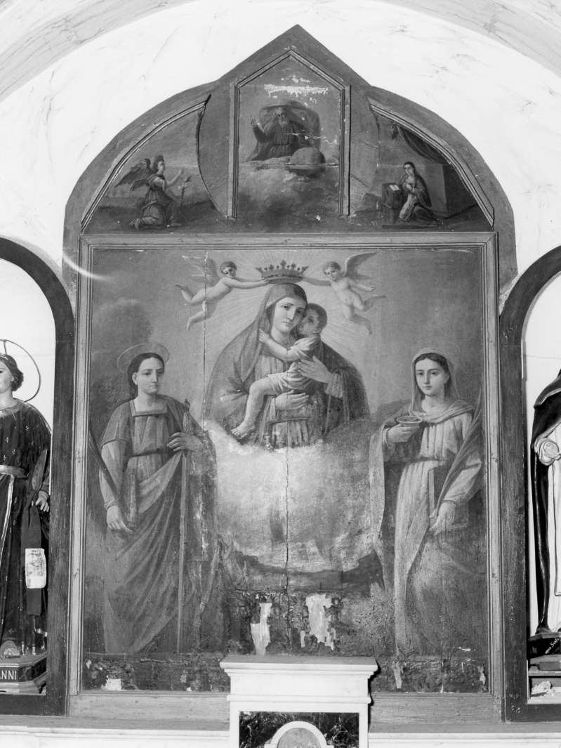 Madonna con Bambino e Santi (pala d'altare) - ambito salernitano (sec. XIX)