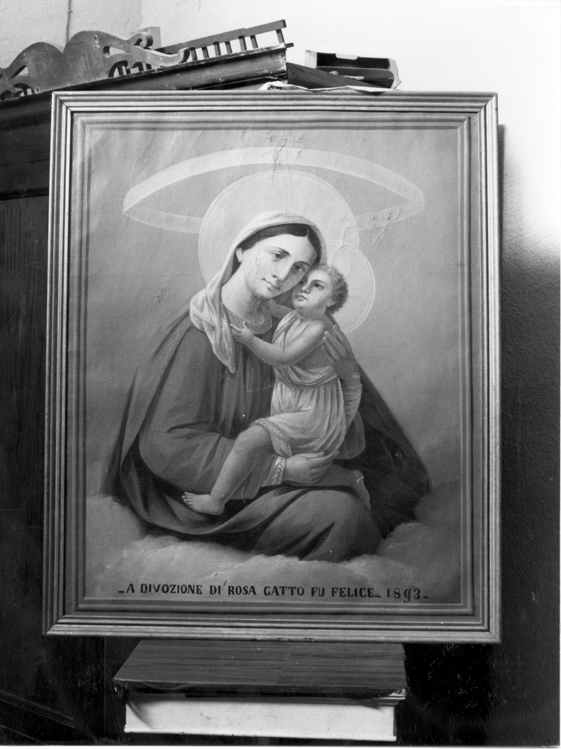 Madonna con Bambino (dipinto) - ambito salernitano (sec. XIX)