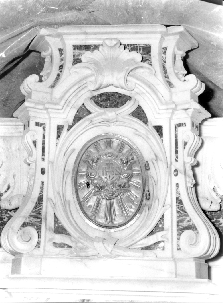 tabernacolo, elemento d'insieme - bottega campana (fine/inizio secc. XVIII/ XIX)