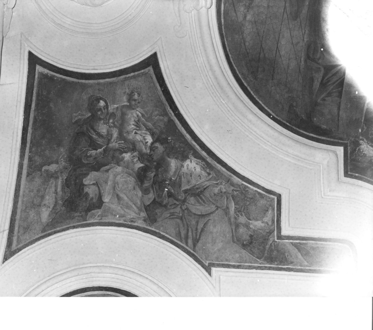 Madonna con Bambino e Sant'Elisabetta d'Ungheria (dipinto, ciclo) di Pennino Filippo (seconda metà sec. XVIII)