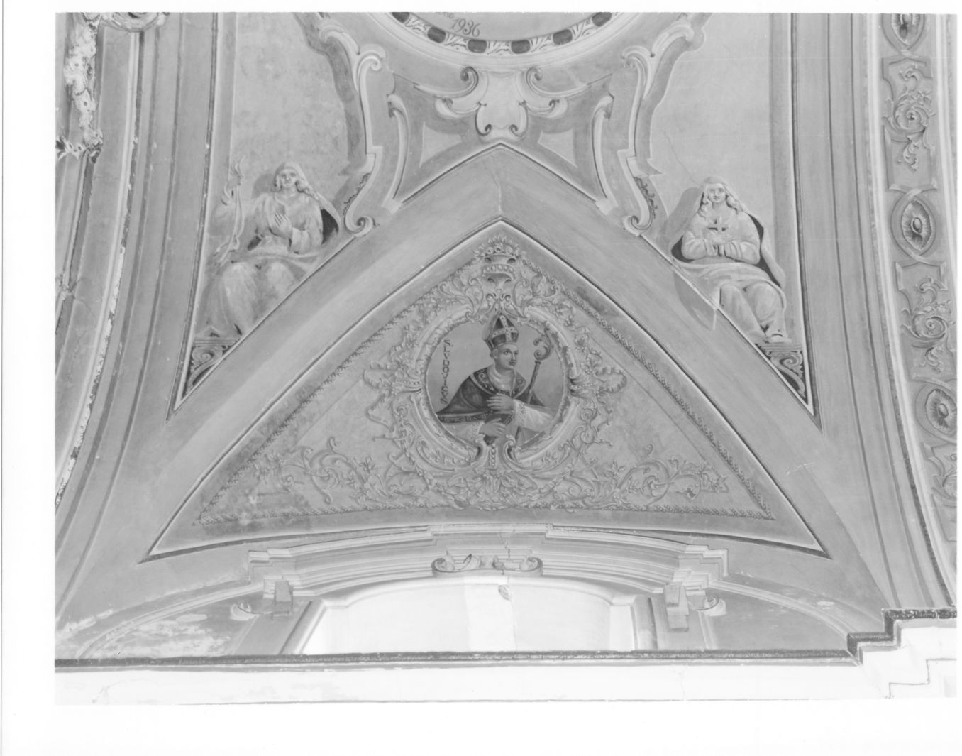 San Ludovico di Tolosa (dipinto) di Maiorino Palmerino (attribuito) (sec. XX)