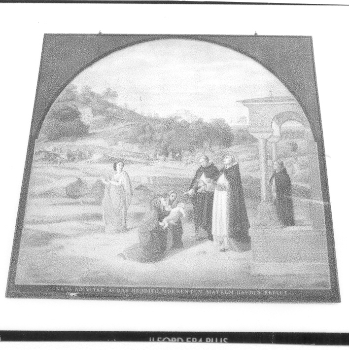 miracolo di San Domenico (dipinto, elemento d'insieme) - ambito campano (sec. XIX)