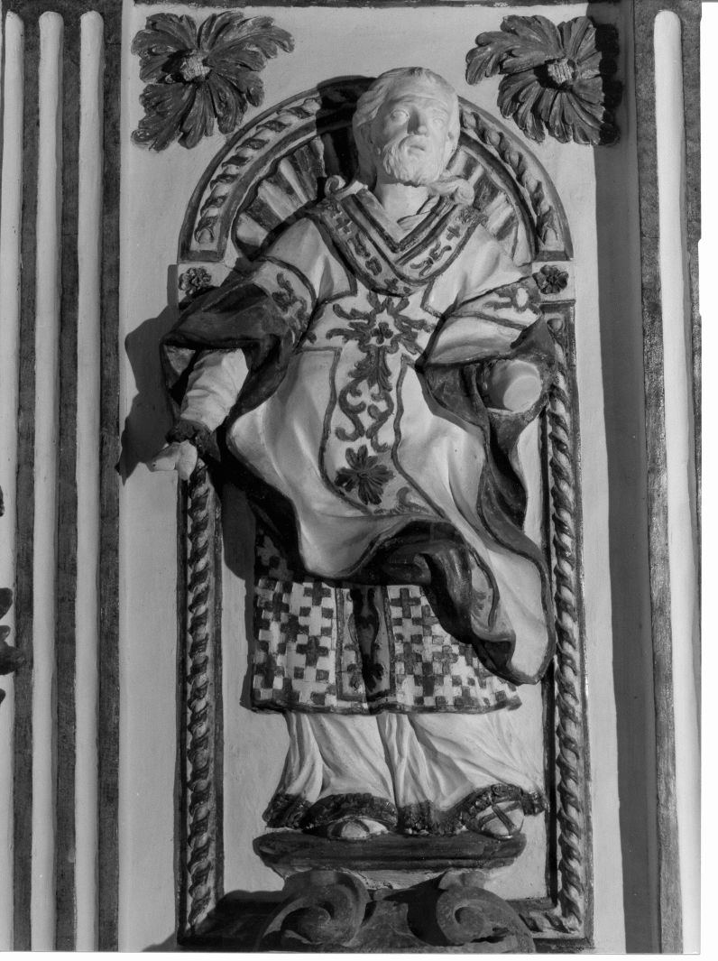 Santo (rilievo, elemento d'insieme) - bottega napoletana (sec. XVIII)