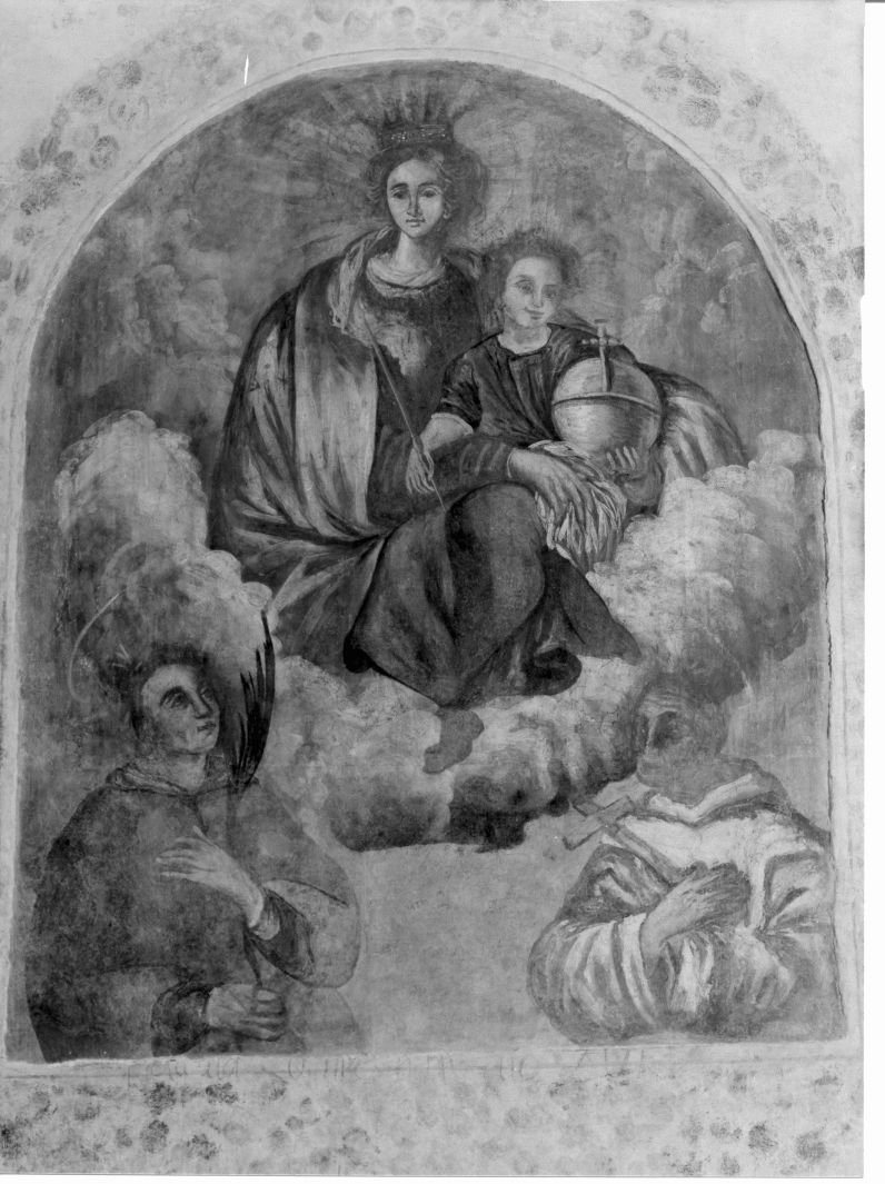 Madonna con Bambino tra San Lorenzo e San Bruno (dipinto) - ambito dianese (sec. XVIII)