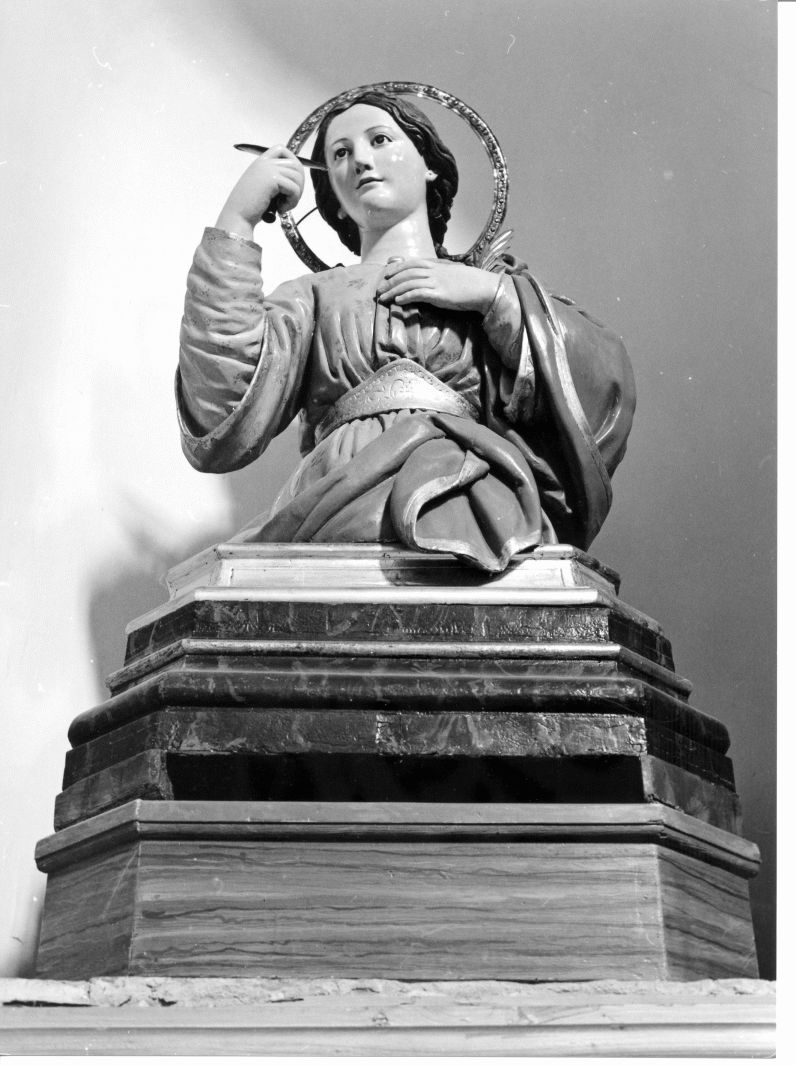 Santa Lucia (scultura, opera isolata) - bottega campana (sec. XIX)