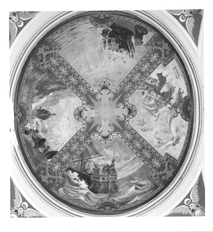 episodi della vita di San Clemente (decorazione pittorica, ciclo) di Landolfi Antonio (fine sec. XIX)