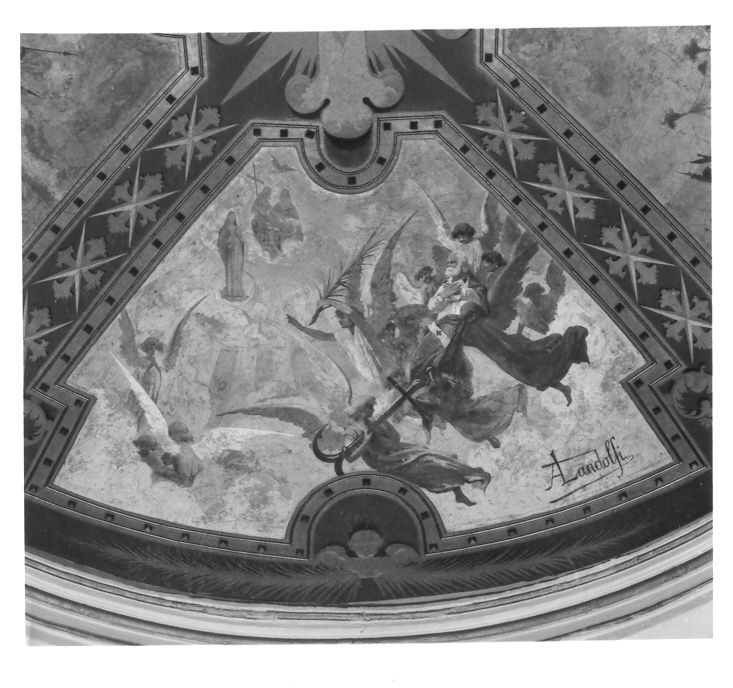 gloria di San Clemente (dipinto, ciclo) di Landolfi Antonio (fine sec. XIX)