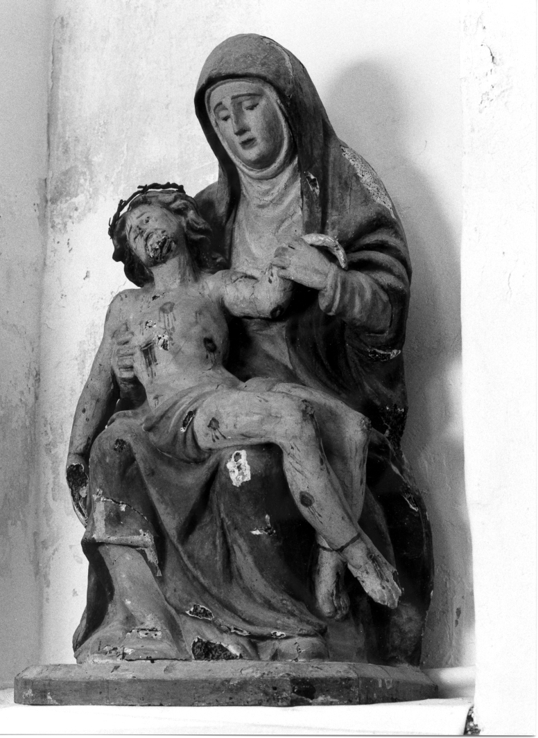 Pietà (gruppo scultoreo) - bottega napoletana (fine/inizio secc. XV/ XVI)