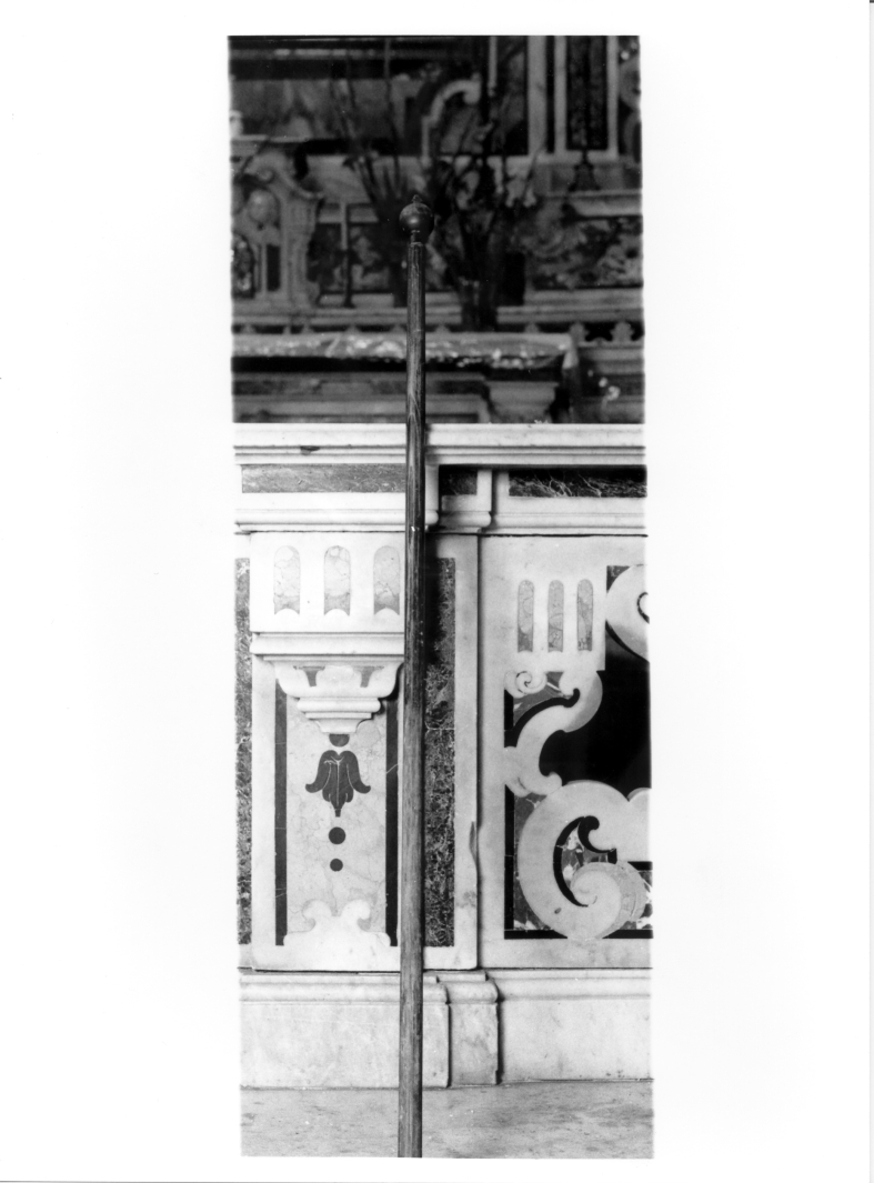 mazza processionale - bottega campana (sec. XIX)