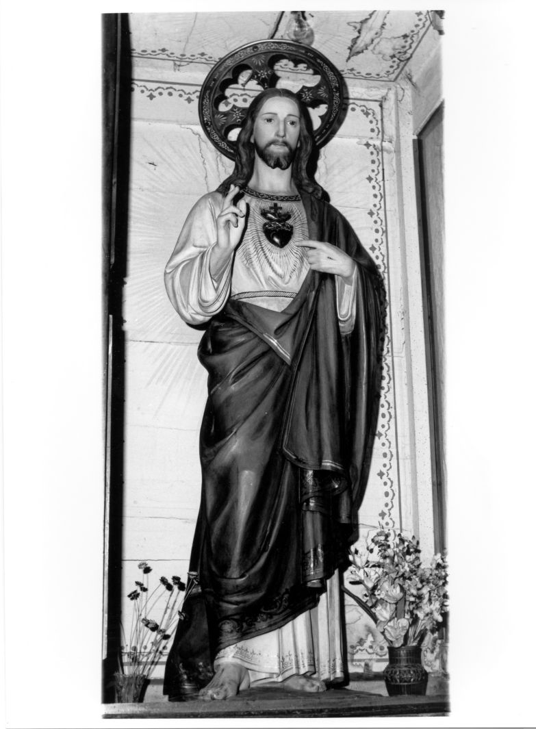 Sacro Cuore di Gesù (statua) - bottega campana (prima metà sec. XX)