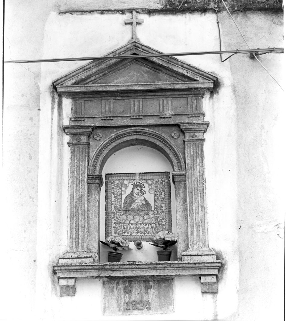 Madonna del Carmelo (dipinto) - bottega campana (sec. XIX)