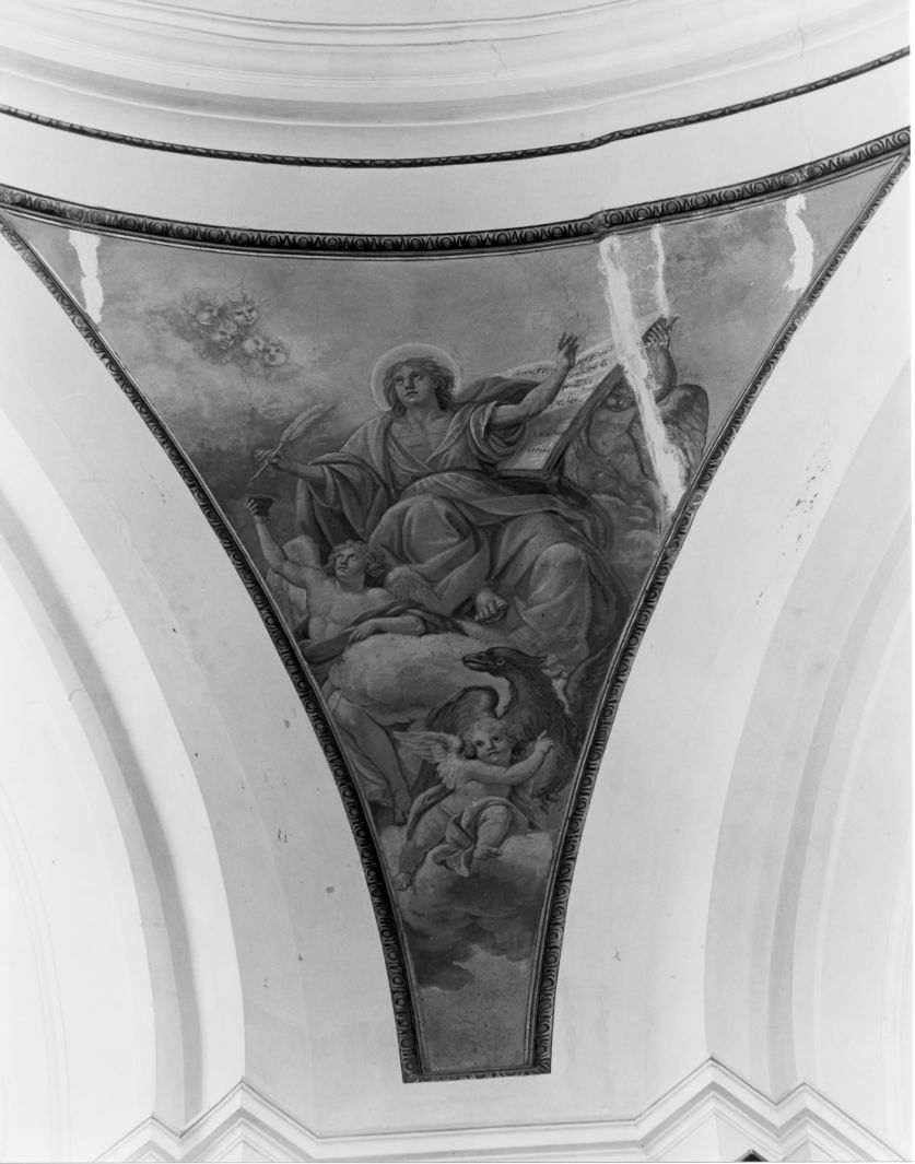 San Giovanni Evangelista (dipinto, ciclo) di Solimena Francesco detto Abate Ciccio (cerchia) (seconda metà sec. XVIII)
