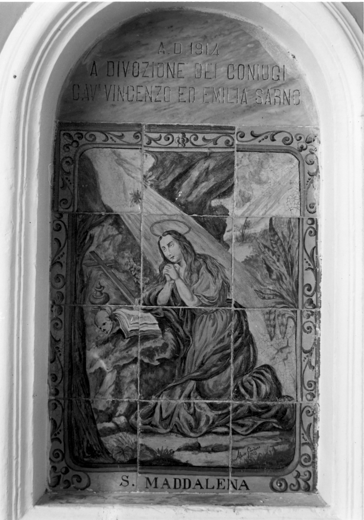 Santa Maria Maddalena penitente (dipinto) di Giordano Alfonso (sec. XX)