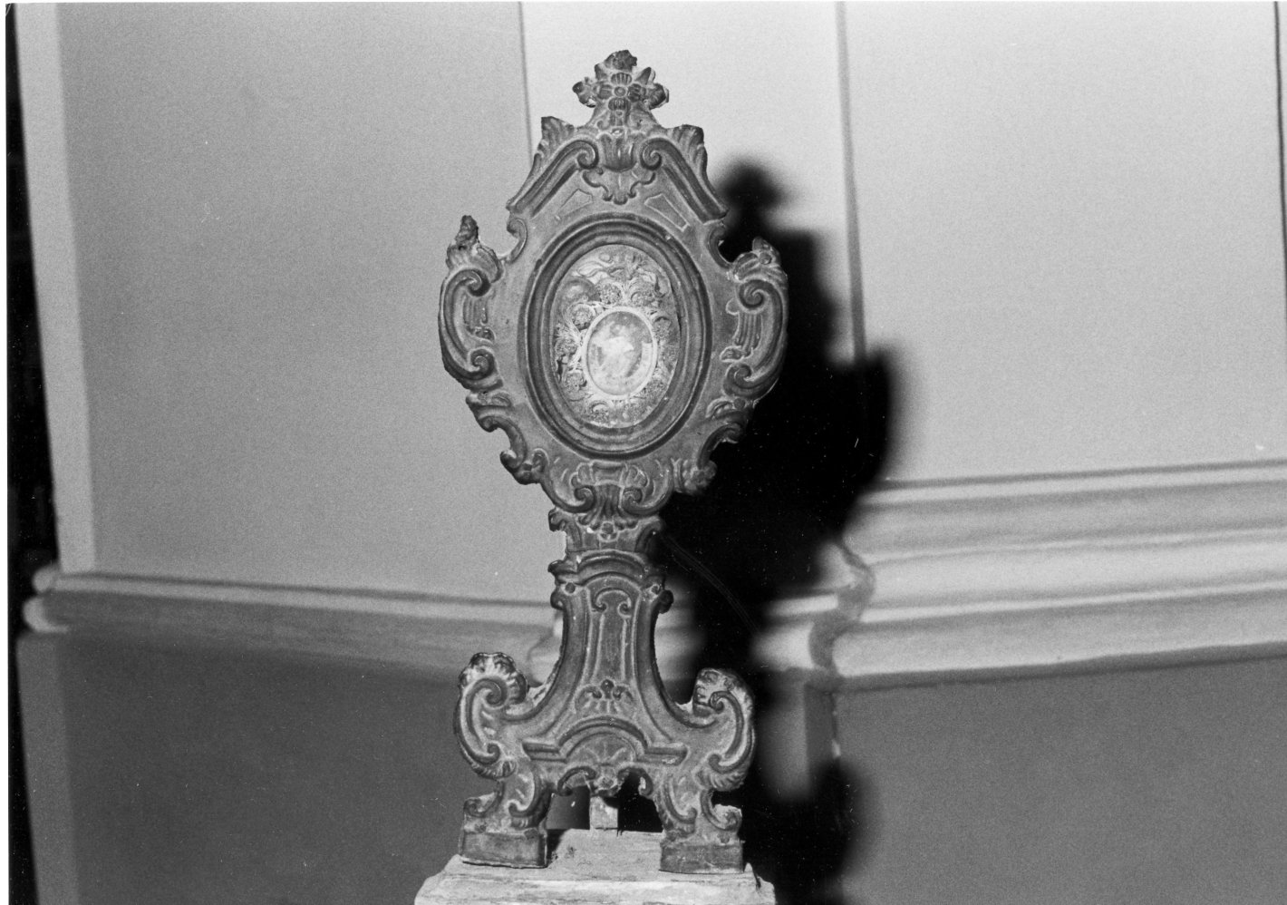 reliquiario - a ostensorio, opera isolata - bottega campana (sec. XIX)