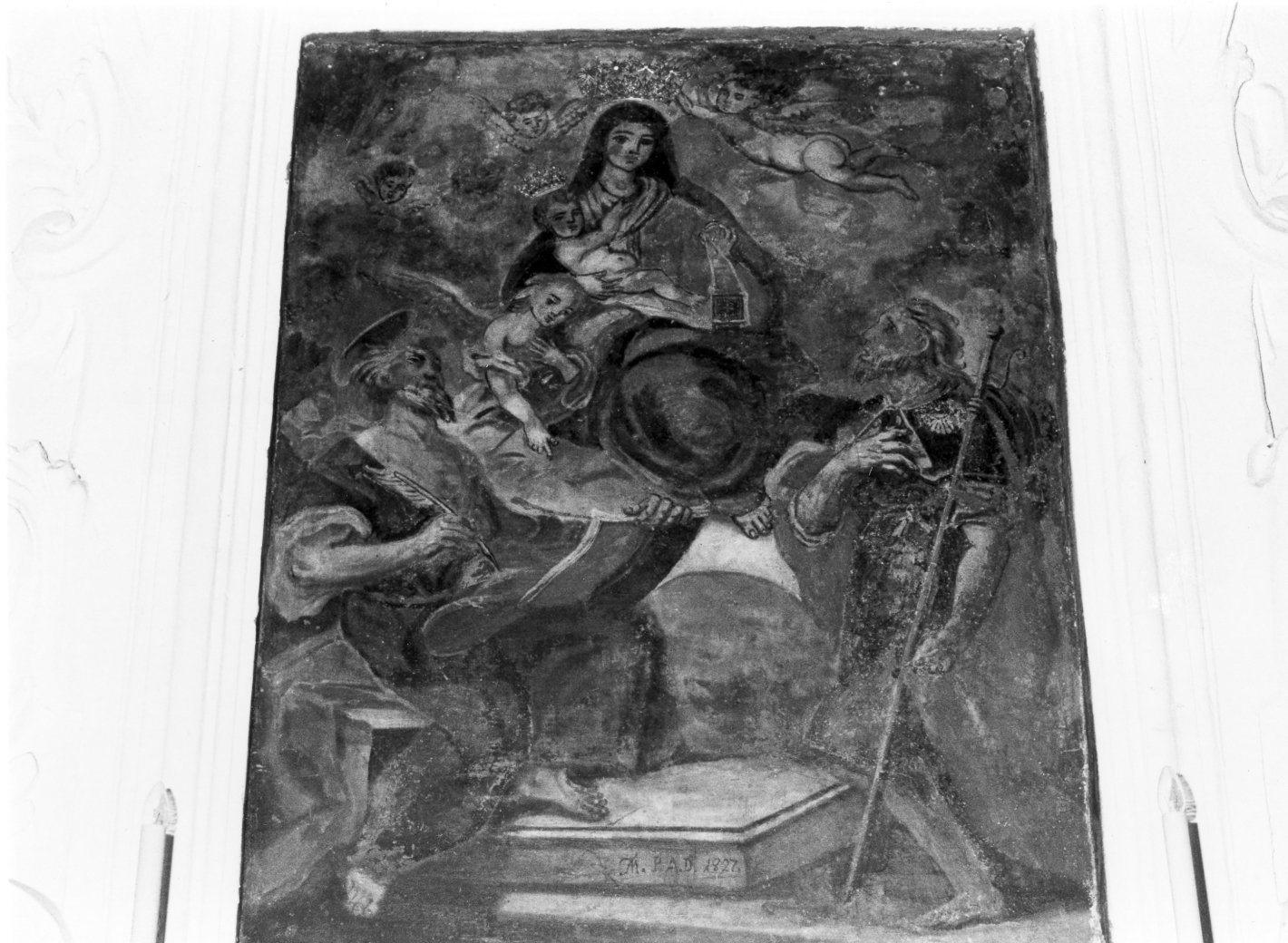 Madonna del Carmelo (dipinto, opera isolata) - ambito Italia meridionale (sec. XIX)