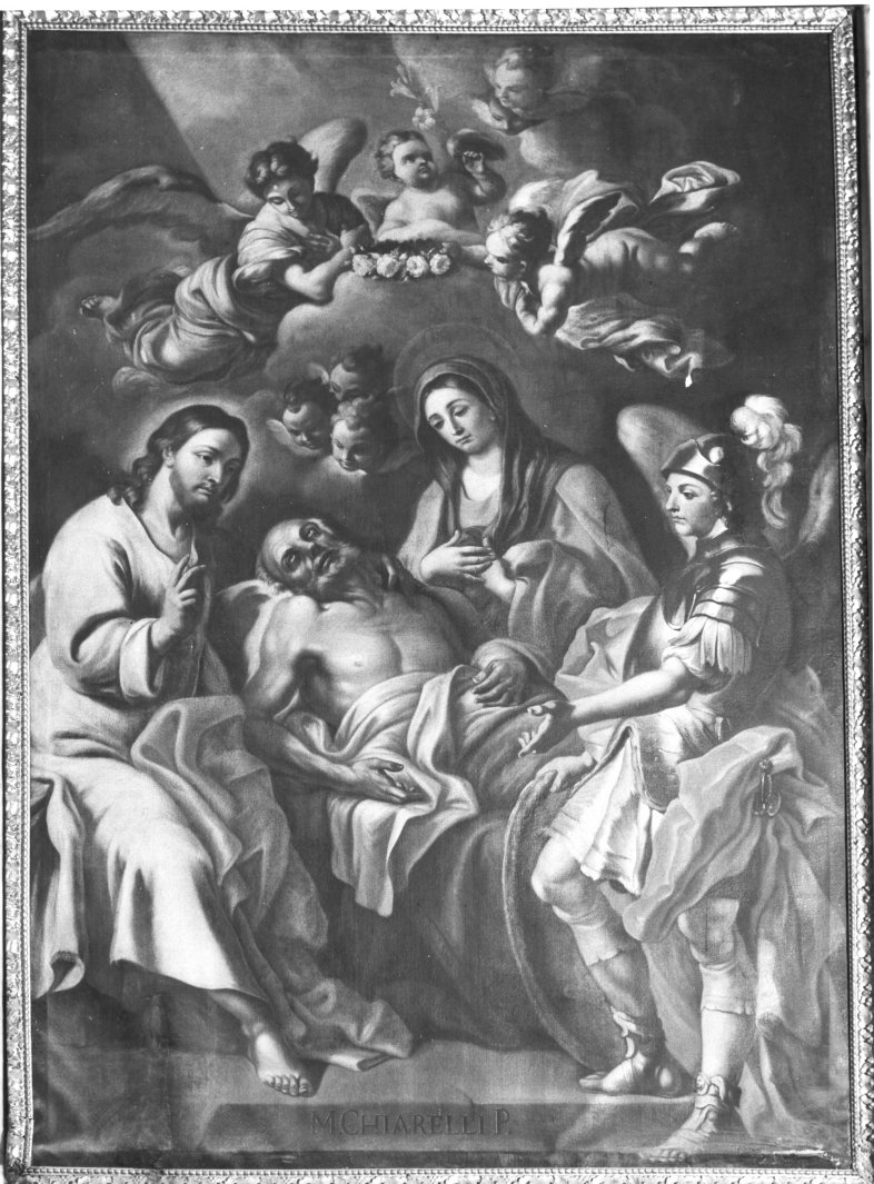 morte di San Giuseppe (dipinto) di Chiariello Matteo (sec. XVIII)